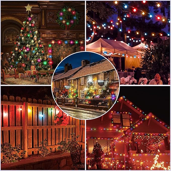 25Ft LED Outdoor String Lights, G40 Outdoor Christmas Decorations Lights - Image 7