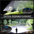 RECHOO S2000 LED Flashlight High Lumens, Super Bright, Mid-Size Tactical - Image 4