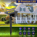 nipify 1 Pack Solar Spot Lights Outdoor Color Changing, 7 Modes Halloween RGB - Image 7