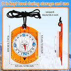 20 Pcs Acrylic Orienteering Compass Hiking Backpacking Survival Reliable - Image 2