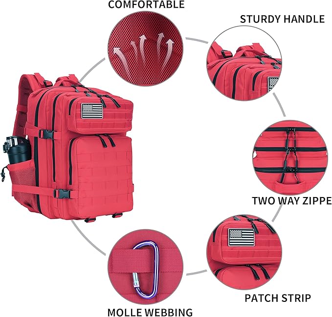 Lovelinks21 25L Military Tactical Backpack Small Assault Pack Molle Daypack - Image 4