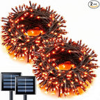 JMEXSUSS 2 Pack Solar String Lights Outdoor Waterproof, Total 66 FT 200 LED by JMEXSUSS