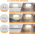 2-Pack 20W Motion Sensor Ceiling Lights Hard-Wired, 9Inch Indoor Motion - Image 3