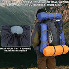 75L Hiking Backpack with Rain Cover Waterproof Camping Backpack Shoes Warehouse - Image 3