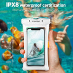 CACOE Floating Universal Waterproof Phone case 2 Pack-Up to 7.0", Phone Pouch - Image 6
