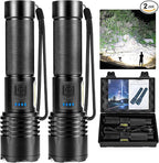BERCOL Flashlights High Lumens Rechargeable, 90000 Lumens Super Bright Led by BERCOL