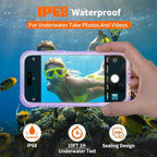 for iPhone 15 Pro Waterproof Case, IP68 Underwater Case Built-in Screen - Image 3