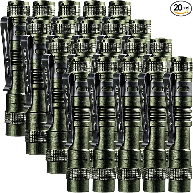 Beieverluck 20 Pack Pen Light Flashlight Mini Small Flashlight by Beieverluck