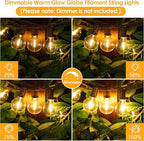 Mlambert 50Ft Outdoor String Lights, G40 Globe Patio Lights - Image 3