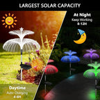 Weepong Solar Garden Lights 6 Pack New Upgraded Solar Lights Outdoor Waterproof - Image 4