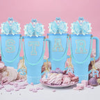 9PCS Blue for Stanley Cup Accessories Set Bling Initials Bow Charms for Stanley - Image 7
