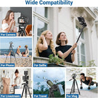 Phone Tripod, 83” Cell Phone Tripod - Image 4