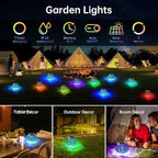 WSgift Color Changing Solar Powered Glass Mosaic Ball Led Garden Lights - Image 2