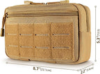 FRTKK Tactical Molle Admin Pouch Utility Laser Cut EDC Tool Pouch Bag - Image 3