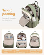 LOVEVOOK Laptop Backpack for Women, 15.6 inch Waterproof College Backpack Woman - Image 2
