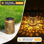 2 Pack Solar Lanterns Outdoor Waterproof Hummingbird Garden Decor Gift - Image 5