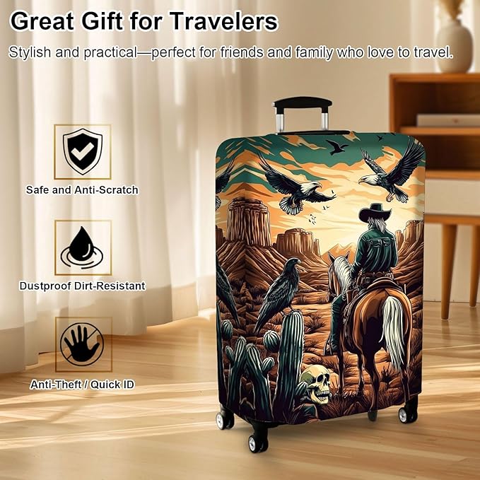 Luggage Cover Protector for 26-28 Inch Suitcases, TSA Approved Elastic Travel - Image 7