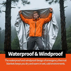 Emergency Thermal Blankets, 4 Pack, Space Mylar Blanket Survival kit - Image 5