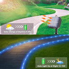 Solar Rope Lights, 66ft 200LED Solar String Lights, 8 Modes Waterproof Solar - Image 5