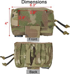 Tactical Molle Admin Pouch Chest Rig Small Molle Chest Pouch Utility MOLLE/Belt - Image 2