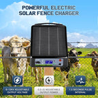 6-12KV Adjustable Output Solar Charger, 20 Miles Solar Powered Electric Fence 2 - Image 4