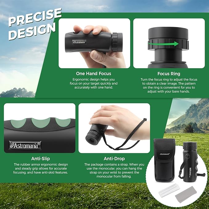 Astromania 8x25 Monocular for Adults, Compact Outdoor Accessory - Image 5