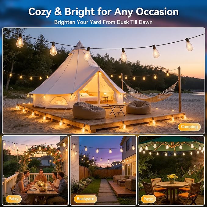 Ollny S11 50FT Solar String Lights Outdoor - Image 7