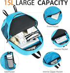 Small Hiking Backpack 15L Travel Lightweight Hiking Packable Daypack - Image 5