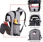 Tzowla Travel Laptop Backpack Water Resistant Anti-Theft Bag - Image 5