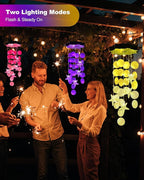 Toodour Solar Wind Chimes for Outside, Shells Light Gifts for Mom Grandma Women - Image 3