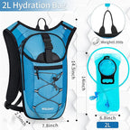 Hydration Backpack with Leak Proof Water Bladder, Lightweight Hydro Water - Image 2