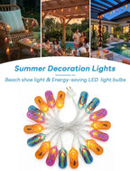 Slipper String Lights, 8.5FT 10 LED Beach Themed Lights - Image 3