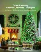 LitHome 99FT 300 LED String Lights Outdoor Indoor, 8 Modes Waterproof Christmas - Image 3