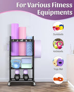 Mythinglogic Yoga Mat Storage Racks, Home Gym Storage Rack - Image 2