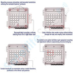 SatelliteSale Weatherproof Junction Box Heavy Duty Enclosure 9x9x4 Inches - Image 4