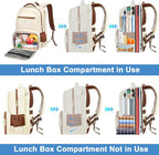 MATEIN Backpack Lunch Bag for Women, Sturdy Teacher Nurse Insulated Cooler - Image 3