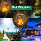 TomCare Solar Lights Outdoor 99 LED Higher & Larger Flickering Flame Solar - Image 7