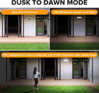 LUTEC 2 Pack 74W 8000 Lumen Motion Sensor Outdoor Lights, 5000K Daylight - Image 6