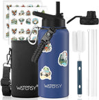 32oz Insulated Water Bottle, BPA Free&Leak Proof, Stainless Steel Water Flask by Watersy