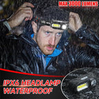Bud K 6Pack Headlamp Rechargeable, 3000 Lumen Headlamps - Image 3