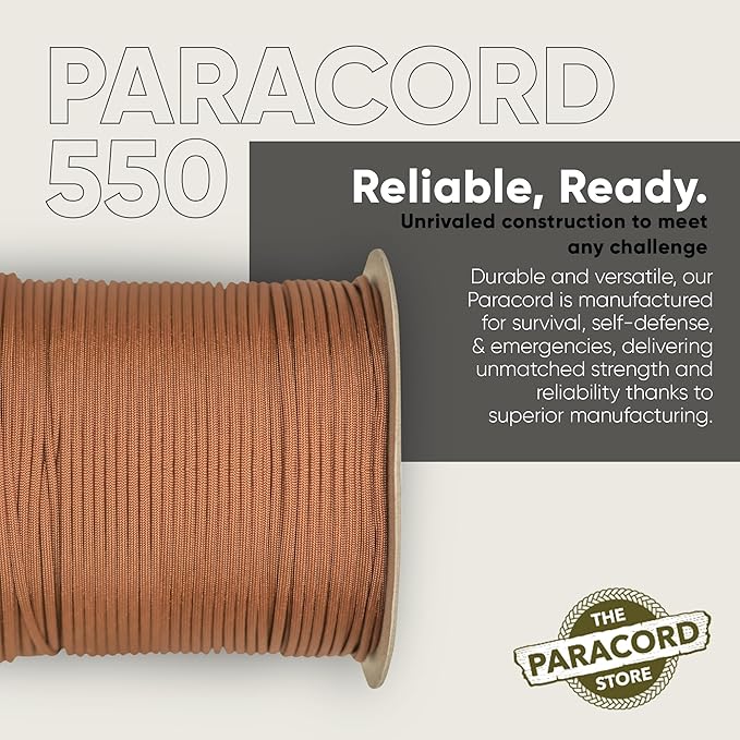 The Paracord Store | Type III 550 Paracord - 250 FT Spool - Image 3