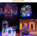 4 Pack Solar Fairy Lights 131.2Ft 400 LED, Twinkle Lights - Image 3