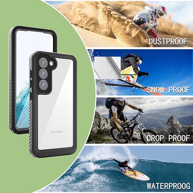 for Samsung Galaxy S23 FE Case, IP68 Waterproof Dustproof Case, Full Body Heavy - Image 7