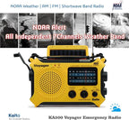 Kaito KA500 5-way Powered Solar Power, Dynamo Crank, Wind Up Emergency - Image 4