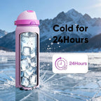Insulated Water Bottle with Straw - Image 6