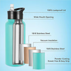 VEGOND 32 oz Insulated Water Bottle Bulk Stainless Steel Metal Water Bottles - Image 2