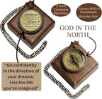 Handmade Brass Antique Compass - Image 3