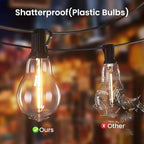 DAMAING Outdoor String Lights 100FT Patio String Lights Waterproof - Image 3