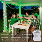 JMEXSUSS 33ft 100 LED Green Battery Operated Lights - Image 6