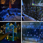 Blue 2-Pack 100 LED 64FT Crystal Globe Solar Christmas Lights, Outdoor - Image 3